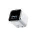Anker Nano 45W Type-C GaN Adapter in white with digital display showing charging status for iPhone