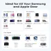 Product compatibility chart for the Anker Nano 45 Image displaying the Anker Nano 45W charger's compatibility with a wide range of Samsung and Apple devices.
