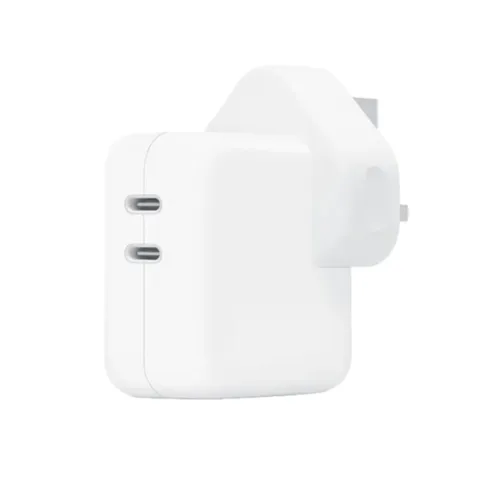 Apple A2676 35W Dual Port 3 Pin Charger Adapter #MWZK38/A