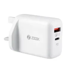 ZOOOK Bolt Charge Duo 30 USB 2 Port Fast Charger
