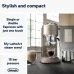 DeLonghi EC885 Dedica Arte compact espresso machine with 15-bar pressure and My LatteArt steam wand