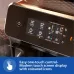 Touchscreen view of Philips EP2230/10 2200 Series Coffee Machine with colored icons for espresso, cappuccino, and cleaning.