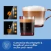 Front view of Philips EP2230/10 2200 Series Coffee Machine showing espresso and cappuccino customization panels.