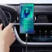 Person driving and playing music via the BWOO BO-AUX066 USB-C to 3.5mm cable connected to a car-mounted smartphone.