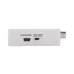 A side view of the Dtech DT-6518 AV to HDMI converter, showing the USB power port and 720P/1080P switch.