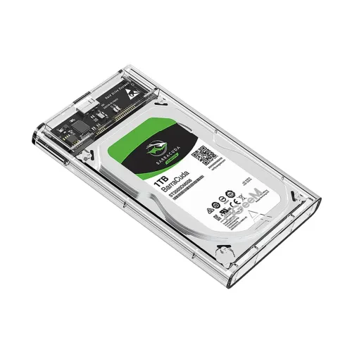 QGeeM 2.5 Hard Drive Enclosure, USB C 3.1 Gen 2 to SATA External