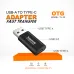 Surpass TU-30 USB-A to Type-C OTG adapter, showing its USB Type A and Type C ports and compatibility icons.
