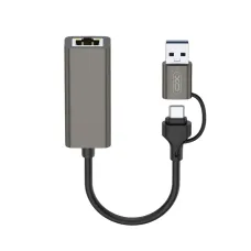 XO HUB018 USB-C and USB-A to Ethernet Adapter