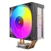 Front angled view of Antec F400 ARGB CPU Air Cooler showing ARGB fan and tower heatsink.