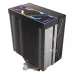 Top angled view of Antec F400 ARGB CPU Air Cooler highlighting the heatsink top cover and heat pipes.