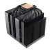 Rear angled view of Antec F620 Digital Pro CPU Air Cooler highlighting heat pipes and copper base.