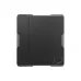 Black Hyper 612 Apex compact PC case with dual-panel design, angular edges, and minimalist front logo detail on matte finish surface