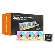 Cougar Poseidon Vistek Pro ARGB 360mm AIO Liquid CPU Cooler White