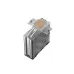Top angled view of DeepCool AG400 G2 Plus Single Tower 120mm CPU Cooler showing exposed heat pipes and compact heatsink structure