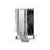 Side profile view of Deepcool AG600 Single Tower 120mm CPU Cooler highlighting dual fin stack and heat pipe structure layout