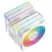 DeepCool AG620 WH ARGB V2 CPU cooler with white fans and heatsink, featuring vibrant, rainbow-colored RGB lighting.