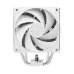 DeepCool CPU cooler with large white fan, curved blades, and tower heatsink design