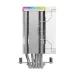 Side view of the DeepCool AK500S DIGITAL SE WH CPU Cooler with white fan and RGB-lit translucent top panel.