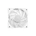 DeepCool LE240 V2 ARGB CPU Cooler fan, a white component with a square frame and white, curved blades.
