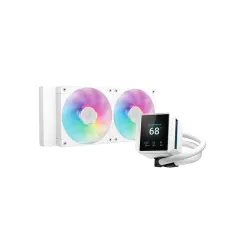 DeepCool MYSTIQUE 240 WH ARGB 240mm Liquid CPU Cooler With Display