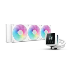 DeepCool MYSTIQUE 360 WH ARGB 360mm Liquid CPU Cooler with LCD Screen