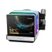 Ocy­pus Sigma L24 Pro WH CPU cooler pump block with LCD temperature display and RGB lighting.