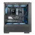 Interior PC build featuring Thermaltake TH360 V3 ARGB Sync CPU Cooler with multiple RGB fans and tubing.