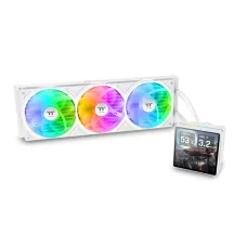 Thermaltake TH360 V3 Ultra ARGB Sync Snow Edition 360mm AIO Liquid CPU Cooler With Display