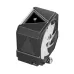 Angled view of upHere UP1 Elite KC4C CPU Cooler showing white fan, black shroud, and geometric top design.