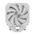 Front view of upHere UP2T6 CPU Cooler featuring large circular fan mounted on white heatsink fins.