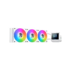 Xigmatek Connect 360 Arctic 360mm ARGB Liquid CPU Cooler White with Digital Display