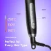 Handle view of the Oraimo SleekWave Hair Straightener Brush (OHS-220N) highlighting multiple temperature settings.
