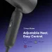Oraimo Swift Dry 2 Hair Dryer feature graphic highlighting adjustable heat settings for easy drying control.