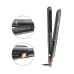 Front view of VGR V-515 hair straightener with ceramic plates and close-up detail highlights