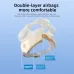 Angled view of eye massager highlighting double layer airbag design and cushioned structure