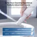Close view of Vyvylabs VKJLD portable bidet spraying water with adjustable pressure levels for personal cleaning