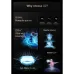 Infographic detailing features of the Xiaomi Qualitell X2 including coverage area, dual fans, and UV LED light
