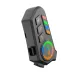 XO BE56 Helmet Headset, angled product view showing control buttons, RGB lighting ring and compact headset design