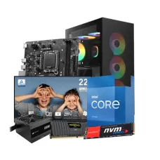 Intel 13th Gen Core i5 13400 Budget Desktop PC with Monitor