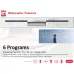 Feature graphic of Sharp QW-MB612-SS2 Dishwasher highlighting six wash programs including Eco, Intensive, and Rapid.