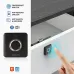 Front view of SmartX SX-CL02V2 Drawer Lock with fingerprint sensor unlocking drawer via biometric access.