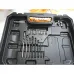 Top view of Tolsen 87254 Cordless Drill Machine accessory case with organized drill bits and screwdriver bits.