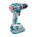 Close-up of TOTAL TIDLI20602 Drill Machine showing brushless motor, 20V battery, and adjustable torque ring.