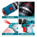 Feature collage of TOTAL TIDLI20768 Drill Machine showing speed switch, mode ring, LED light, and reverse switch.