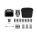 Flat lay of DJI Lito X1 Fly More Combo with RC 2 Controller kit including drone, remote, batteries, and case.