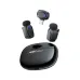 Acefast R2 wireless microphone system featuring two transmitters, a receiver, and closed charging case with logo.