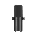 CasterMic P60D professional condenser microphone with black finish and side adjustment knobs