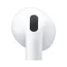 AirPods 5 white earbud shown from the front, highlighting the speaker grille and sleek design.