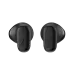 A close-up top-down view of the pair of black Edifier X1 Lite wireless earbuds.