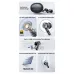 Promotional layout of HAYLOU Flowbuds N50 highlighting metal design, LDAC audio, ANC, and Bluetooth 6.0 features.